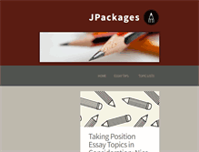 Tablet Screenshot of jpackages.com